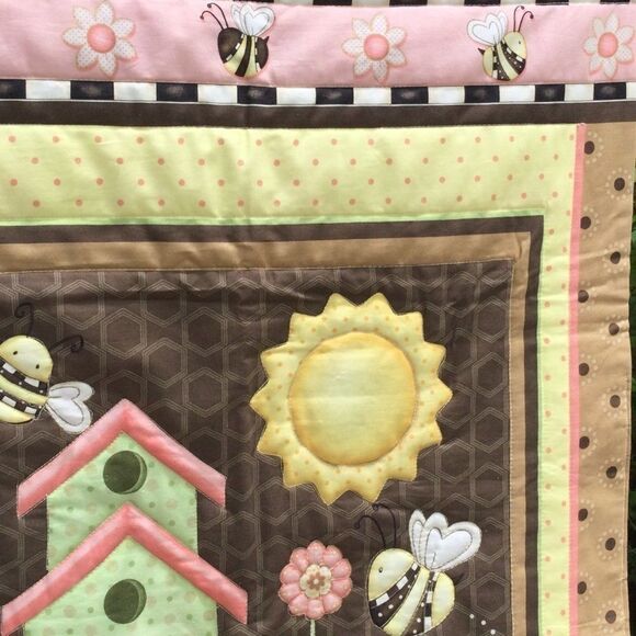 NWT. Hand Crafted Birds Houses & Bees Wall Hanging - Picture 5 of 13